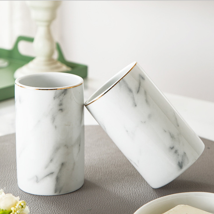 Set nhà tắm cao cấp Marble White