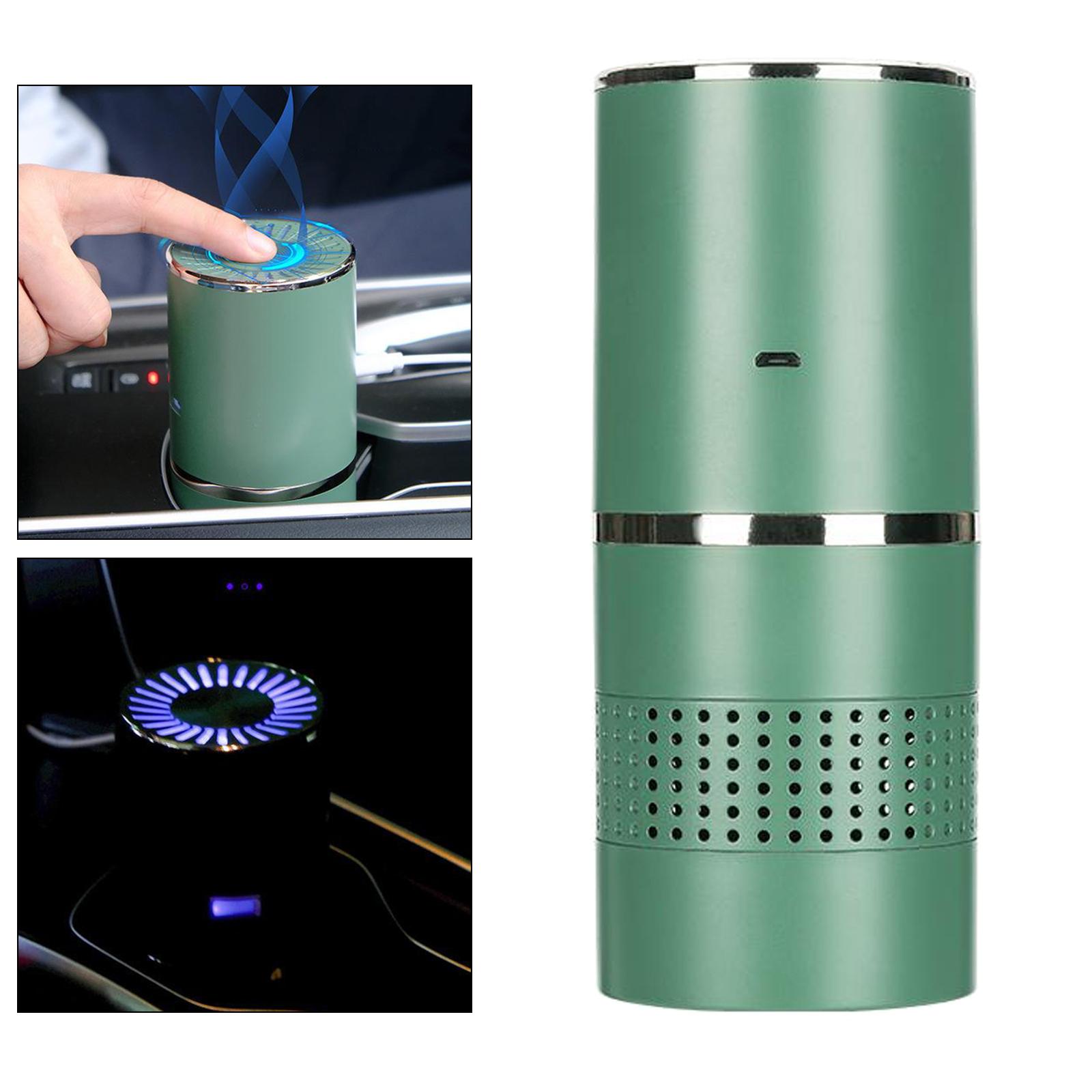 Mini Air Purifier for Home, USB Plug in Portable Desktop Air Cleaner with Night Light, Low Noise Small Air Purifier