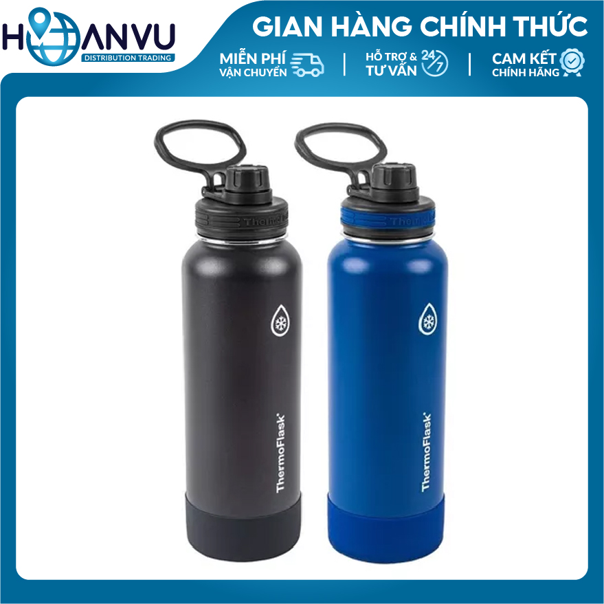 Bình Giữ Nhiệt Thép không Gỉ ThermoFlask Leakproof Spout Lid 4 màu (1.2L)