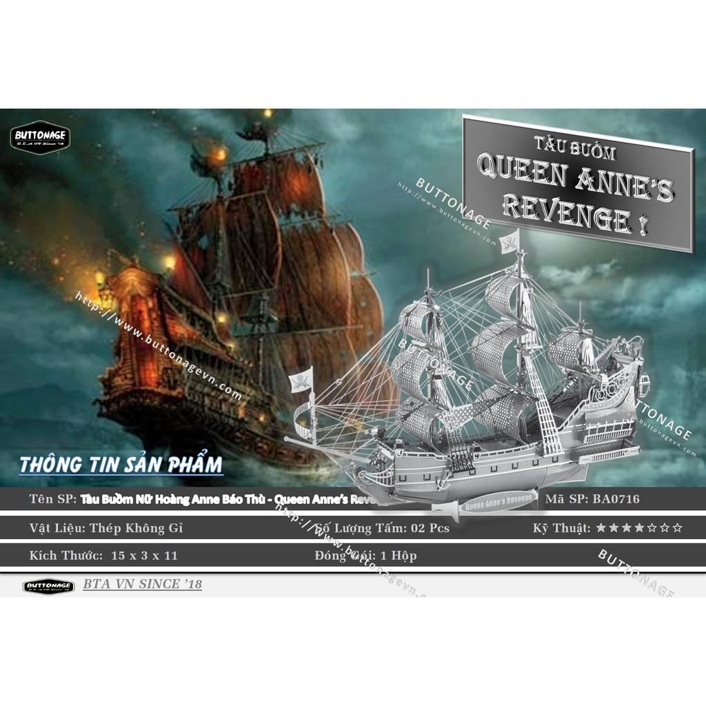 Mô Hình Lắp Ráp 3d Tàu Buồm Nữ Hoàng Anne Báo Thù - Queen Anne’s Revenge !