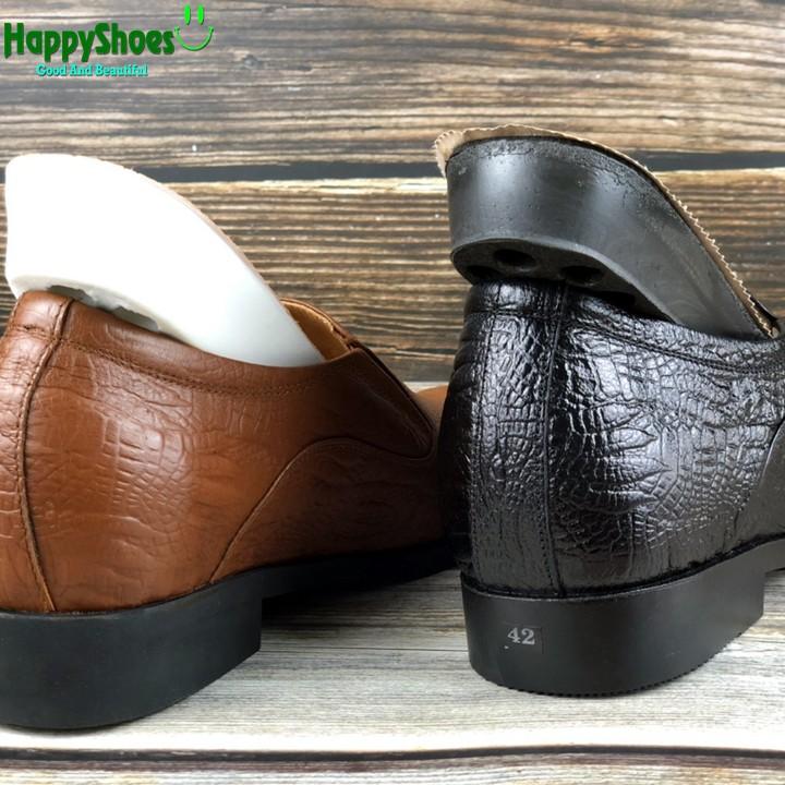 Giày Tây Nam Công Sở Happyshoes Da Bò Thật - HS09 tăng cao 7cm