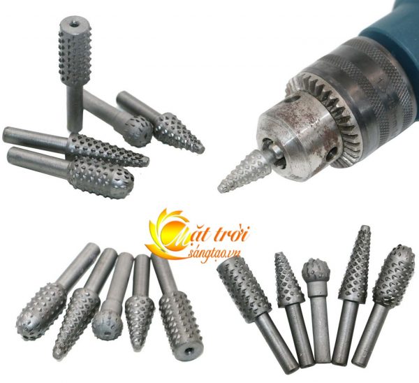 Bộ 5 mũi mài khoét rãnh gỗ, nhựa