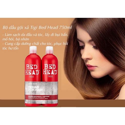 Bộ Dầu Gội - Xả TiGi Bed Head Đỏ Phục Hồi Hư Tổn