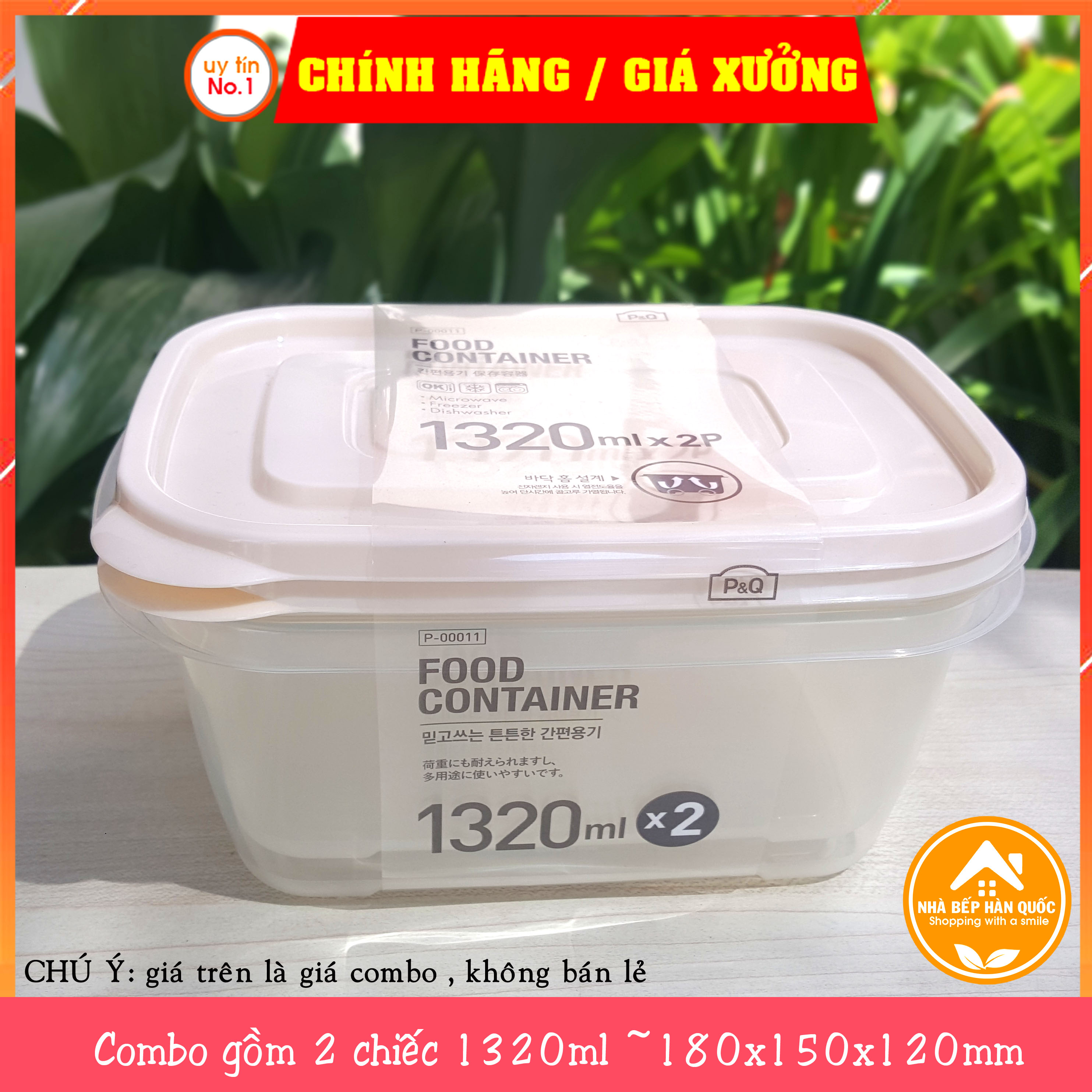 Bộ hộp nhựa đựng thực phẩm, hộp bảo quản thực phẩm bảo quản Lock&Lock 520ml, 610ml, 1320ml, 2700ml