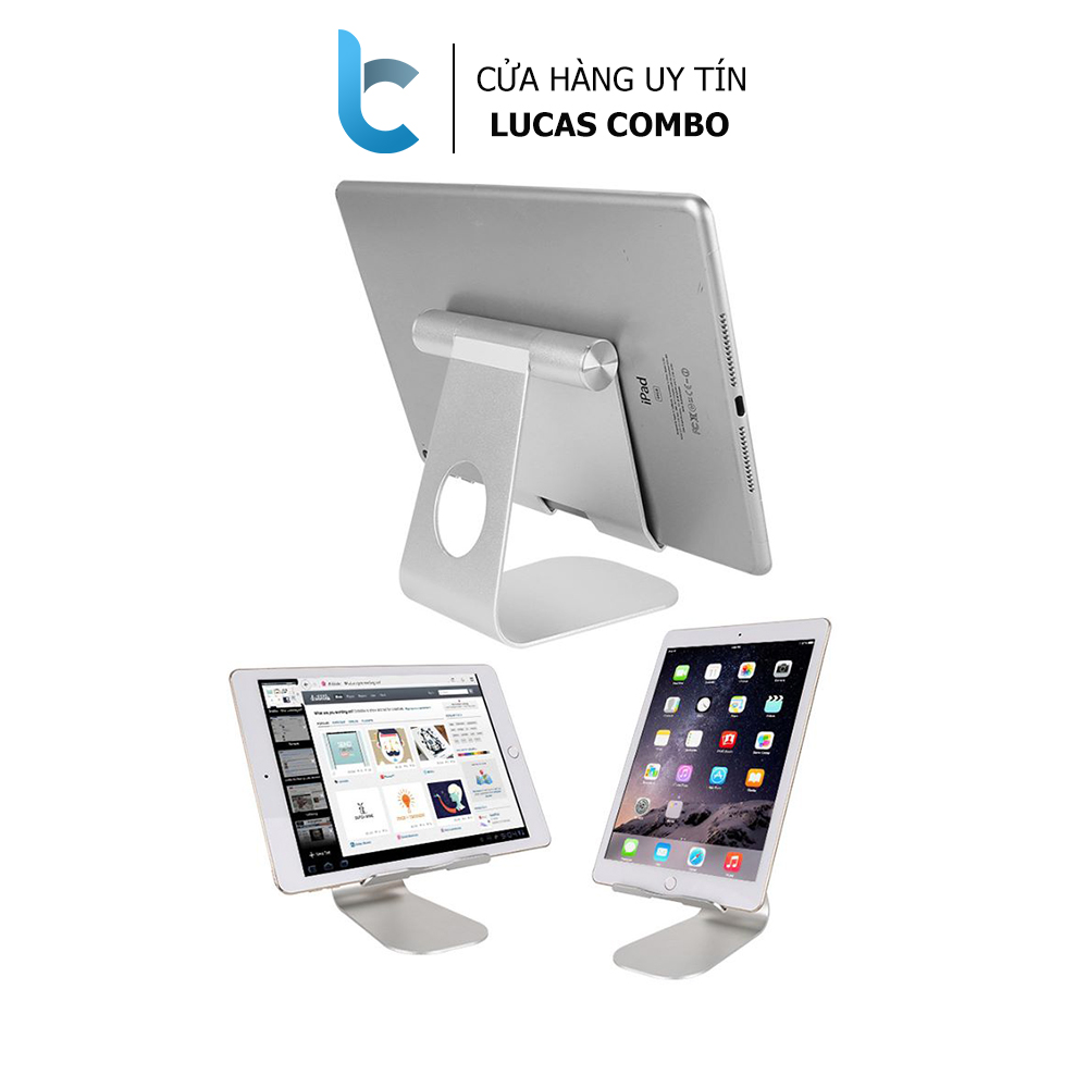 Stand/ Giá Đỡ Nhôm Gập, Kê Mọi iPad có thể thay đổi góc nghiêng - Lazy Stand