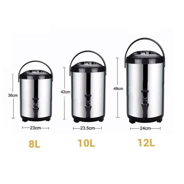 Bình ủ trà sữa nóng lạnh 3 lớp các cỡ 12 lít