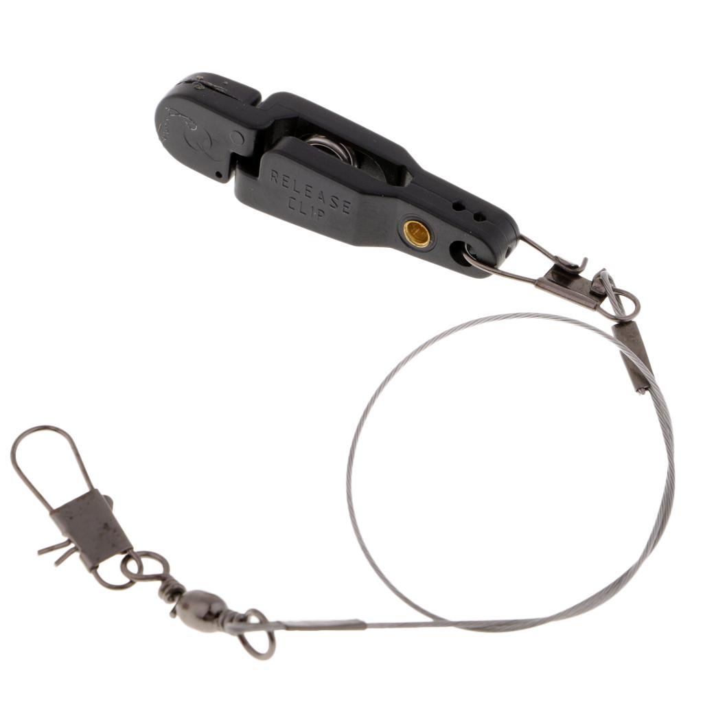 12 Pieces Fishing Downrigger Release Clip Adjustable Fishing Line Tension with Leader Snap Buckle