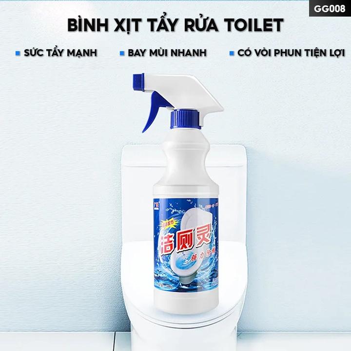 Chai Xịt Tẩy Rửa Bồn Cầu Nhà Vệ Sinh Làm Sạch Bóng Vòi Sen Hoặc Các Bề Mặt Inox Trong Toilet An Toàn Khi Xịt Dùng GG008