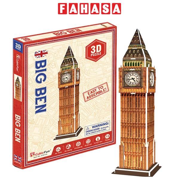 Mô Hình Giấy 3D Đồng Hồ Big Ben - Cubic Fun S3015H (13 Mảnh Ghép)