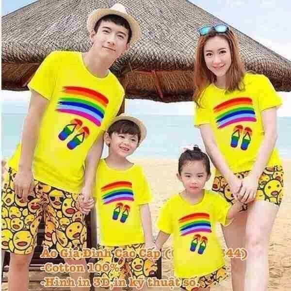 Bộ đi biển gia đình chất đẹp