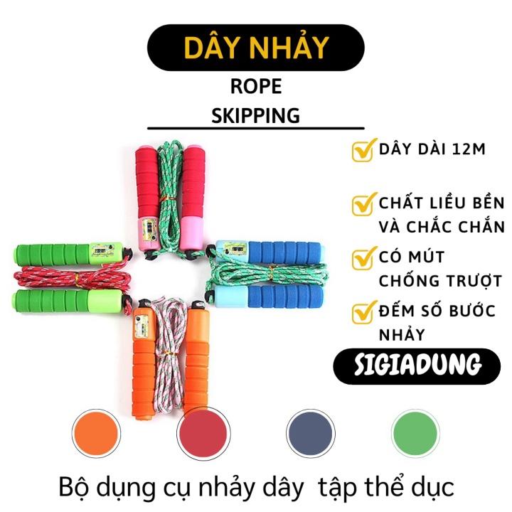 Dây Nhảy Thể Lực - Dây Nhảy Thể Thao Thông Minh Tự Động Đếm Số, Tay Cầm Chống Trượt 3195