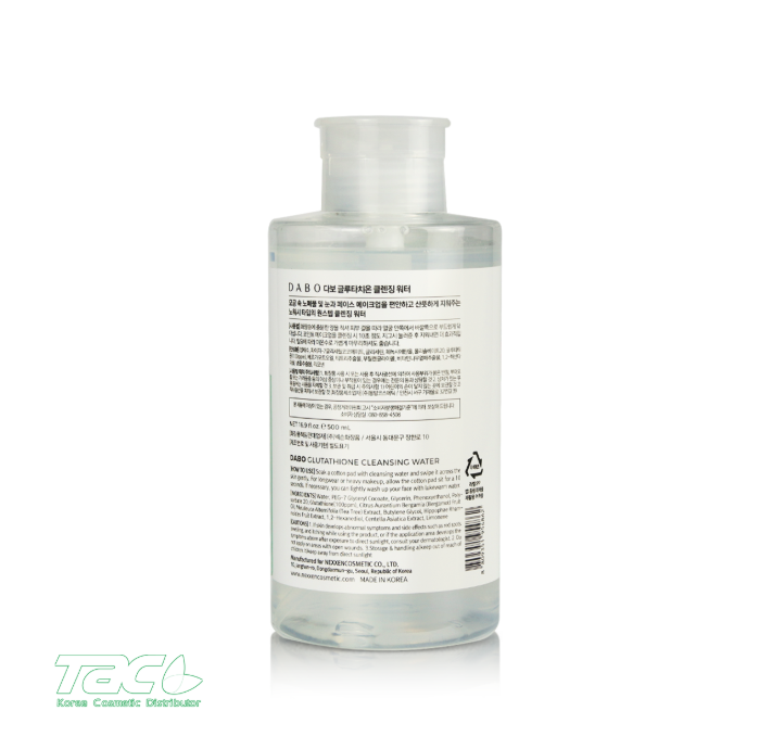 NƯỚC TẨY TRANG CAO CẤP - DABO GLUTATHIONE CLEANSING WATER 500ML