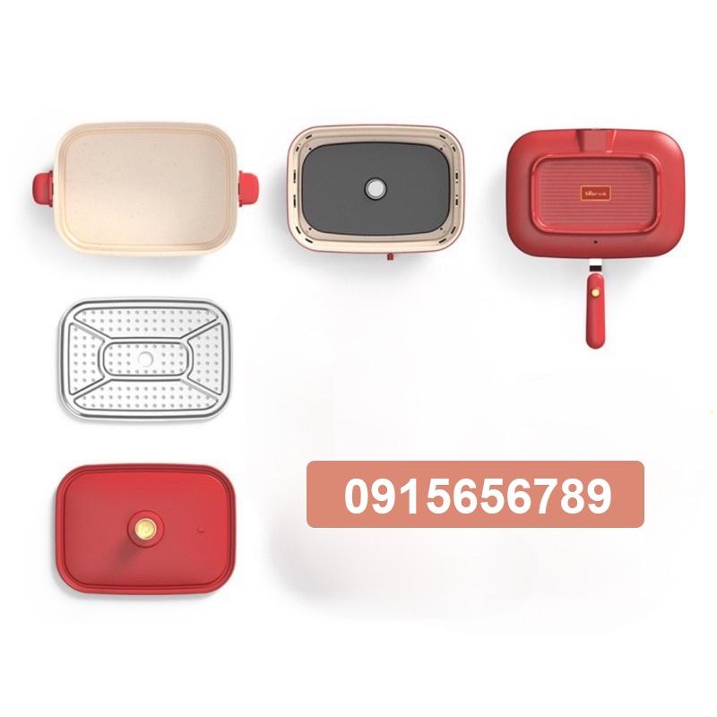 Bếp Điện Đa Năng Cao Cấp 3 Khay Tháo Rời DBC-C18N2 Màu Đỏ Full Bộ Bảo Hành 12 Tháng. SẢN PHẨM HOT