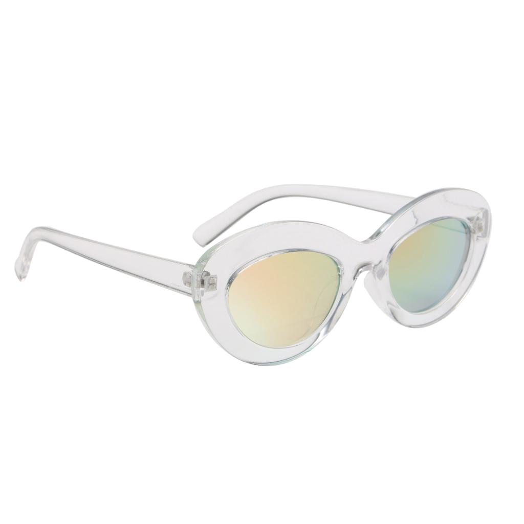 Vintage Anti-UV Oval Sunglasses Shades Plastic Frame Glasses Eyewear 01