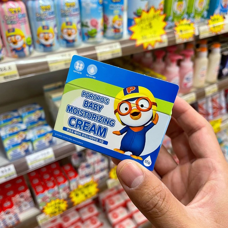 Kem dưỡng ẩm trẻ em da khô chàm sữa Pororo's Baby Moisturizing Cream Hàn Quốc 65g