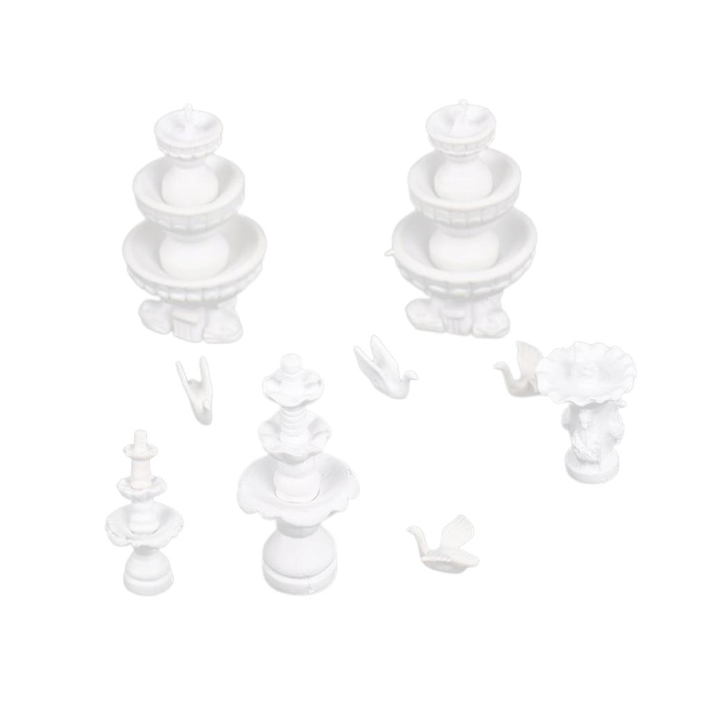 Bức Tiểu Họa Máy Tạc Mô Hình Tàu Đường Sắt Kiến Trúc Vườn Chiếc Lược Ngà