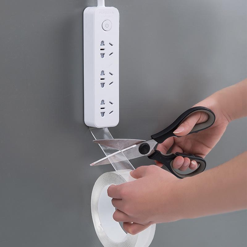 Cuộn băng dính, băng keo 2 mặt trong suốt siêu chắc dài 3 mét