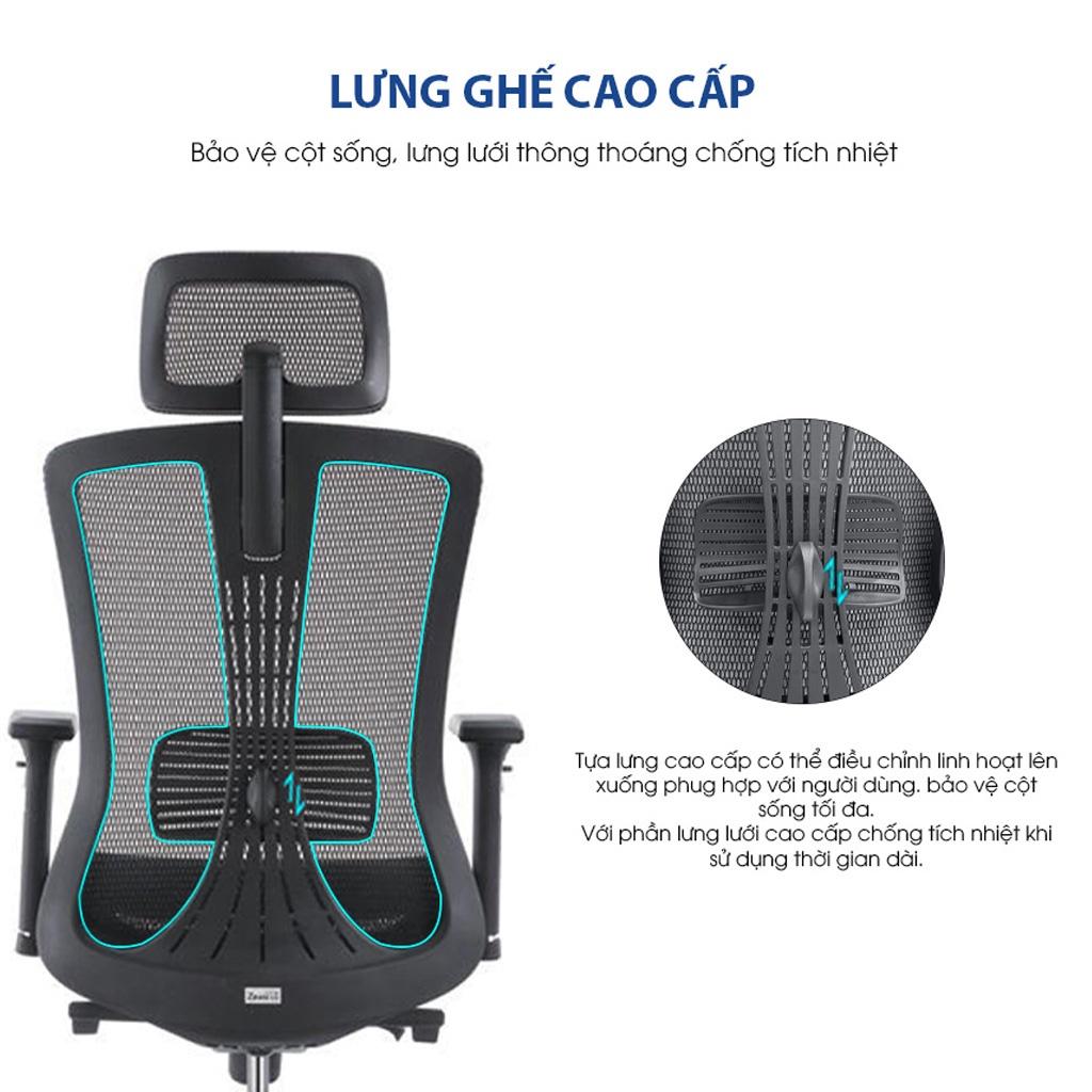 Ghế công thái học GOVI Ergonomic Plato PL06 Thiết kế bảo vệ sức khỏe