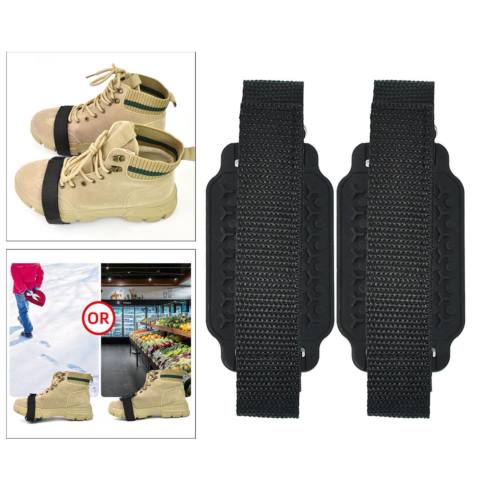 Ice Snow Grips, Crampons Spikes Shoes Ice Traction Cleats Anti Slip Shoe Cover Footwear for Walking Jogging Climbing Hiking Mountaineering