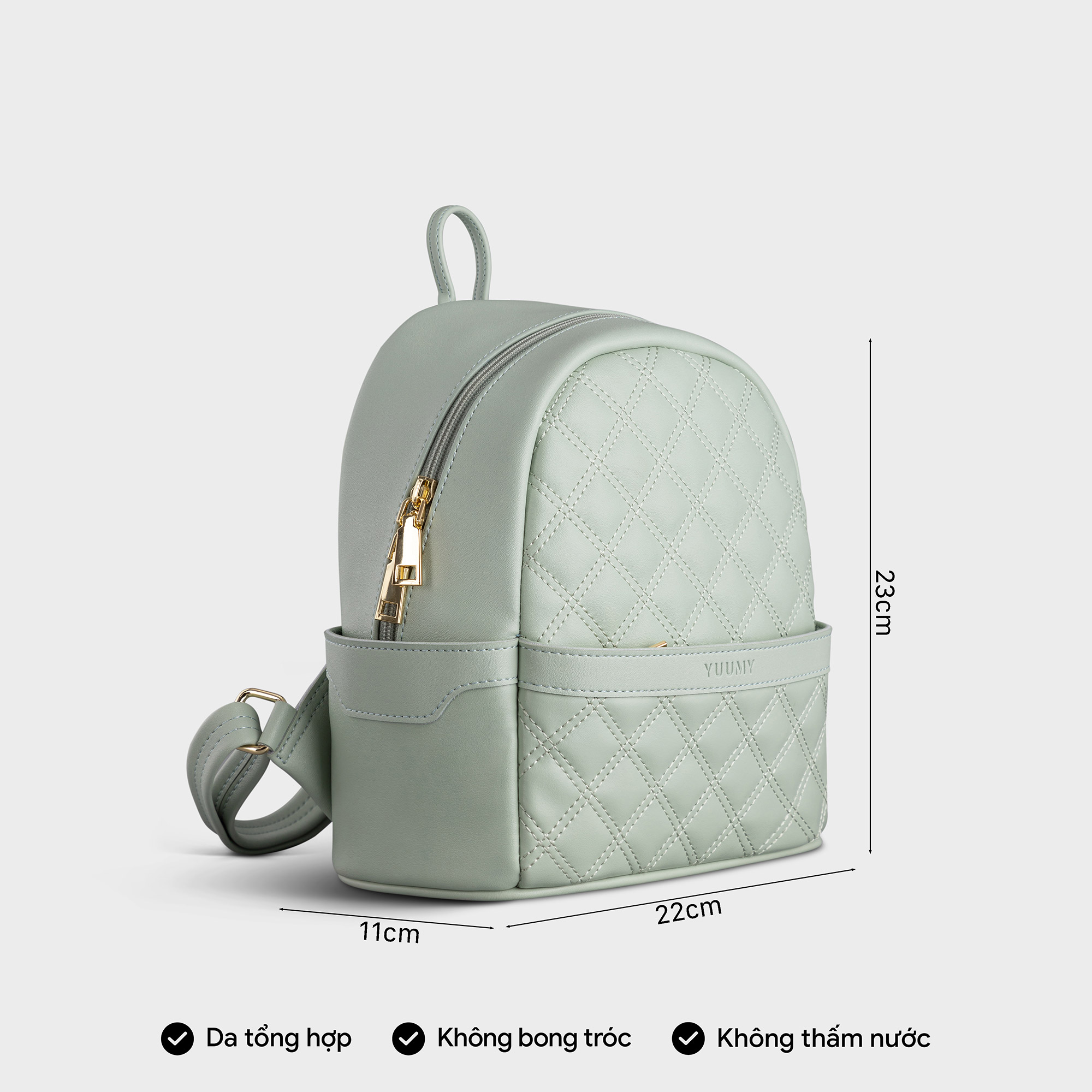 Balo Yuumy ( Thời trang nữ đi chơi cỡ trung - Balo da Seasand YBA50 )