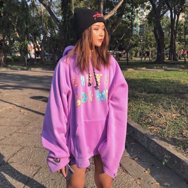 Áo hoodie DRYTY tím DTR0919