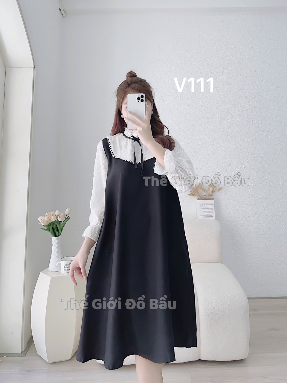 váy bầu thiết kế v111