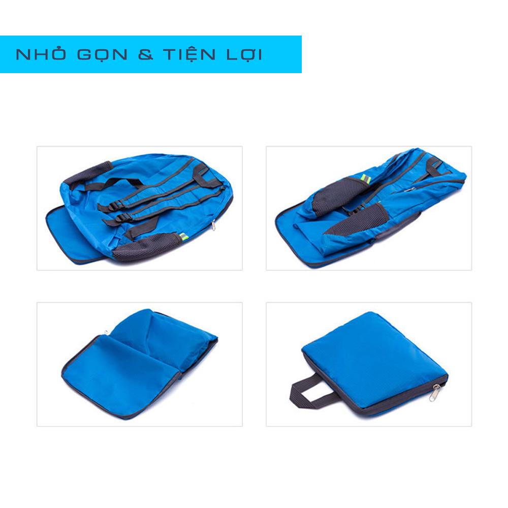 Balo du lịch unisex xếp gọn đa năng, chống thấm BZB003