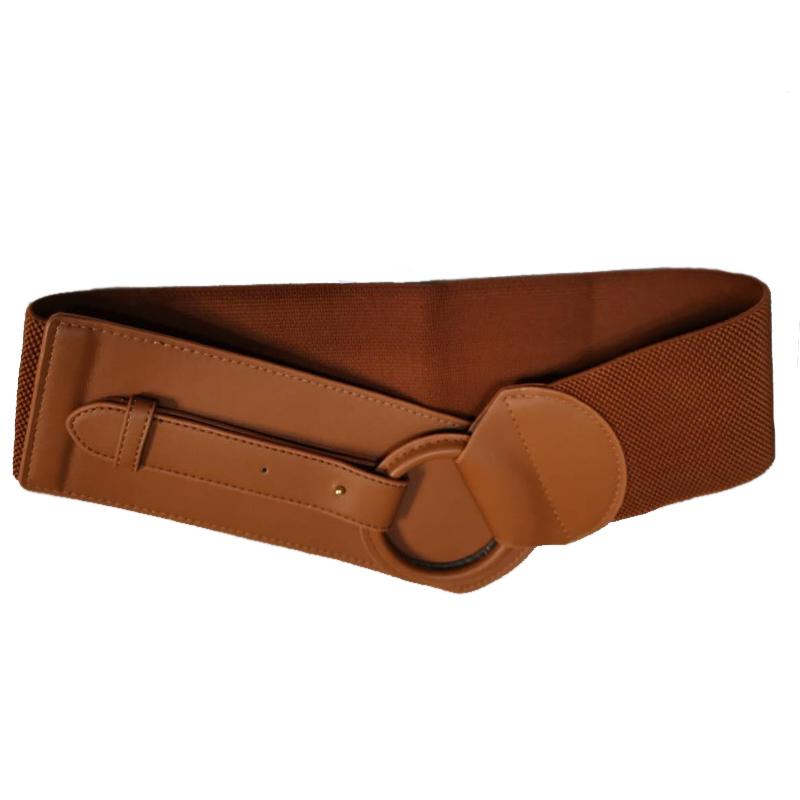 Thương Hiệu Thiết Kế Dây Thắt Lưng Nữ Co Giãn Rộng Dây Co Giãn Áo Nữ Đen Waistbands Rộng Thắt Lưng Đầm Nữ