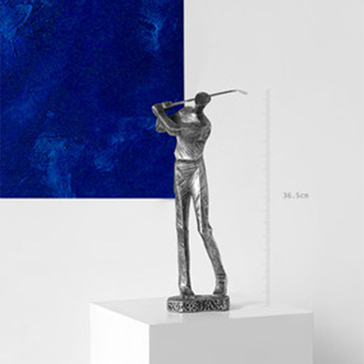 Tượng người chơi golf decor trang trí phòng khách