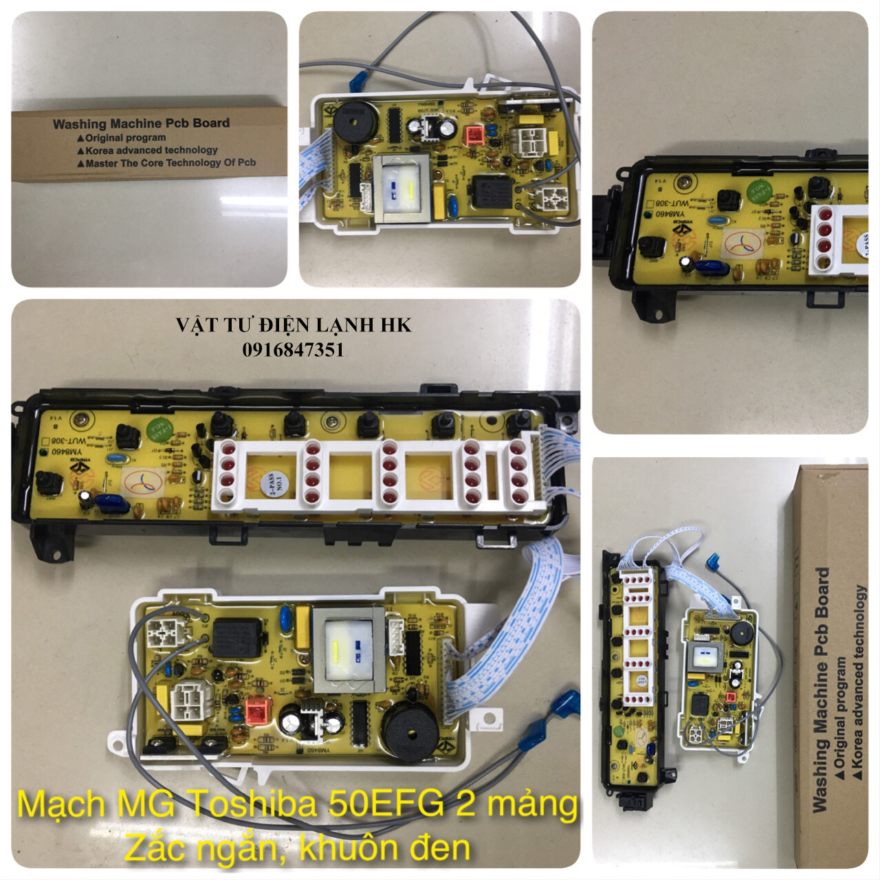 Bo mạch dùng cho máy giặt TOSHIBA 50EFG AEW-8460S Vỉ Broad điều khiển MG Tô PCB