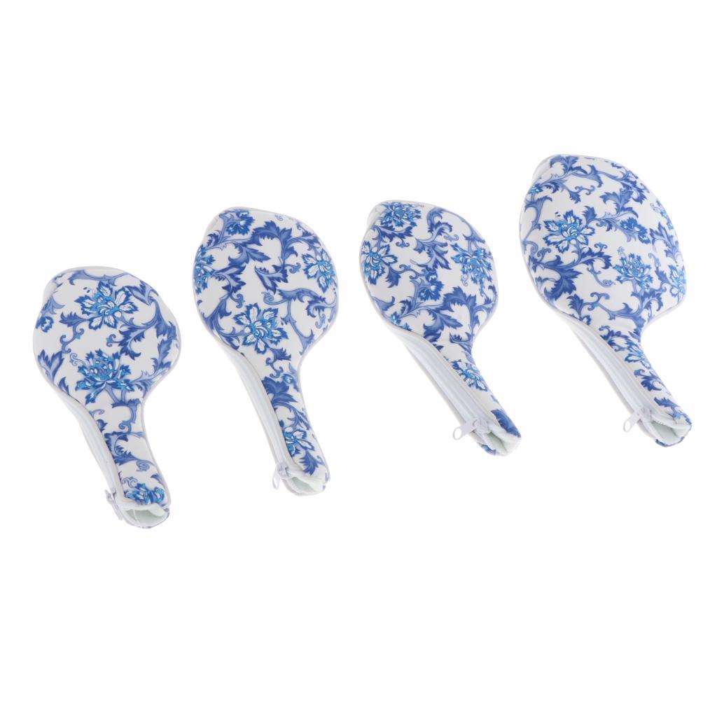 4Pcs Golf  Cover Hybrid Driver Headcover Woods Cover Accessories