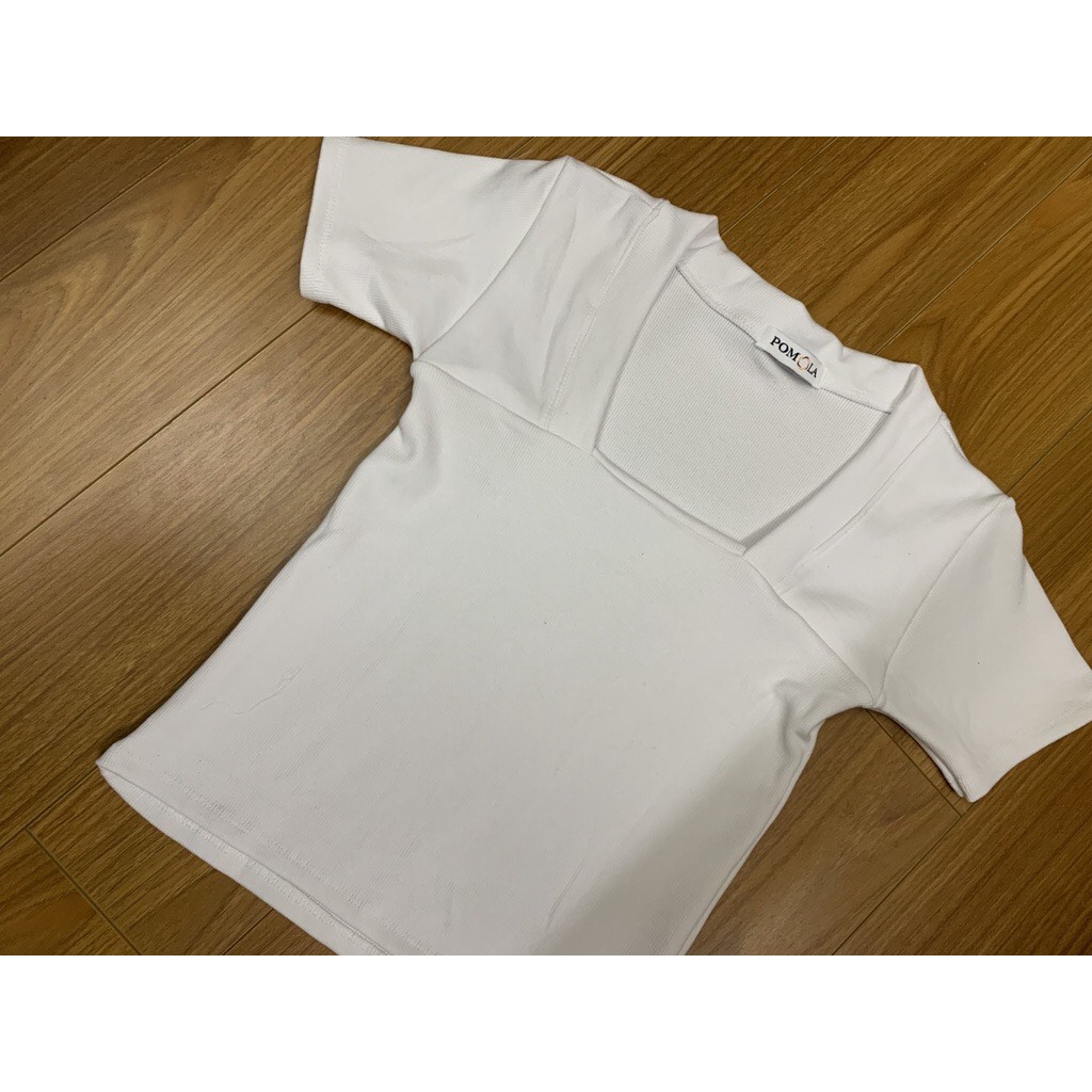 Áo Thun Cộc Tay Cổ U Ôm Body Dang Bazzic Dễ Mặc