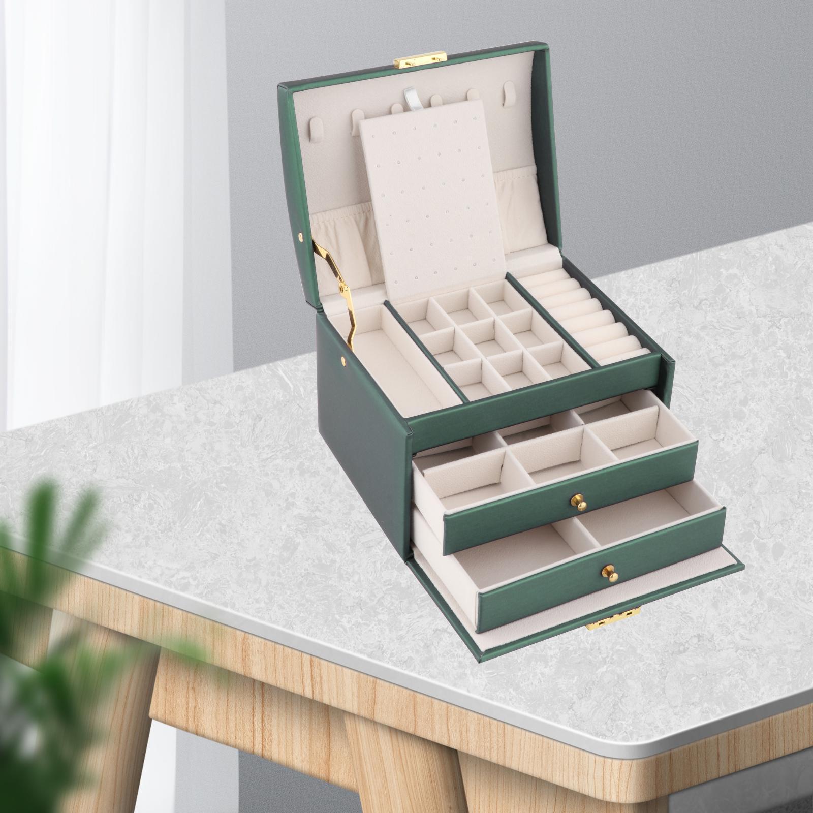 Creative Jewelry Storage Box Trinket Boxes Organizer Decorative Green