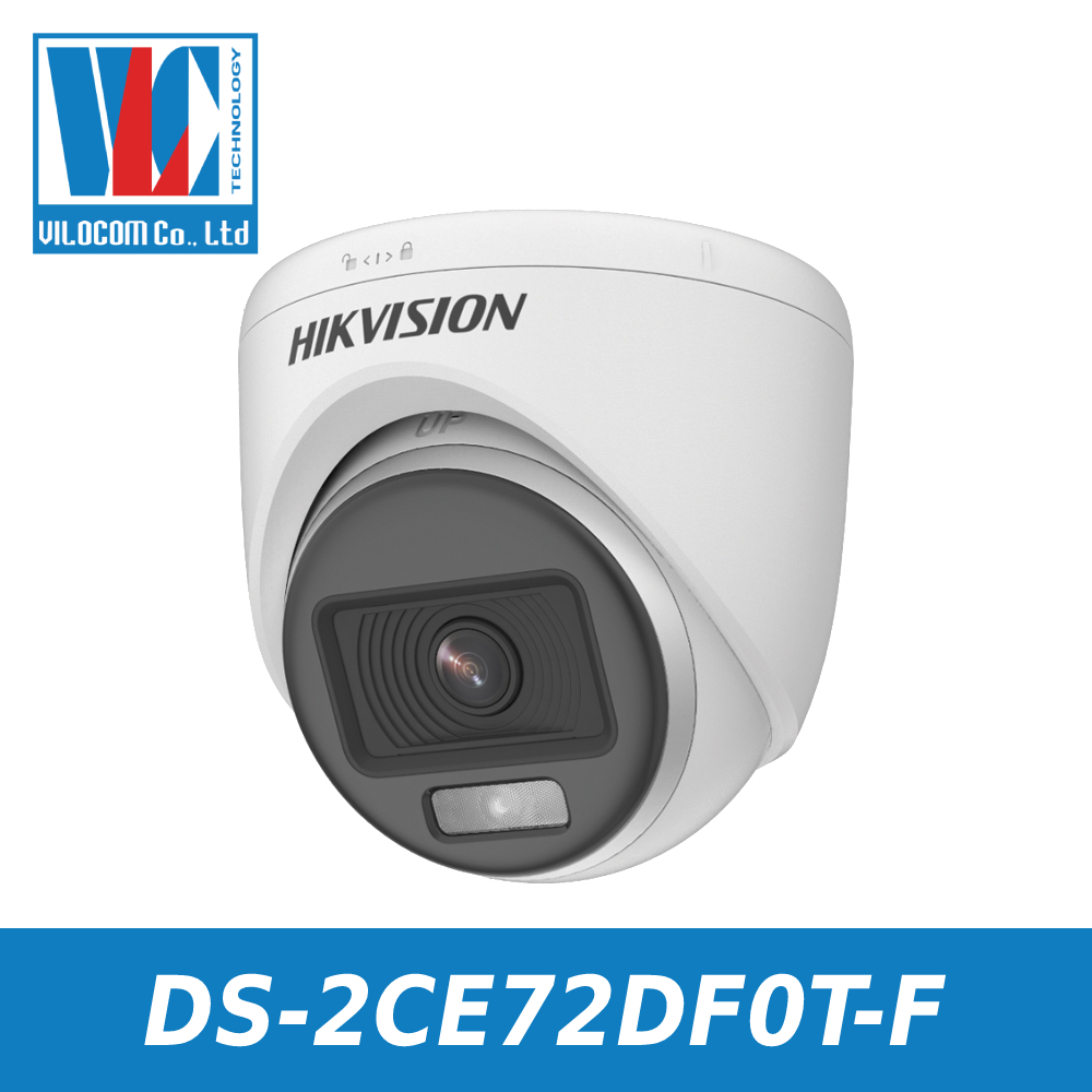 Camera HD-TVI Dome 2.0 Megapixel HIKVISION DS-2CE72DF0T-F - Hàng Chính Hãng