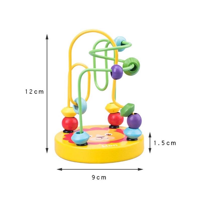 Đồ chơi gỗ montessori, bộ luồn hạt rèn luyện kỹ năng khéo léo, phát triển tư duy cho bé KidHouse.vn