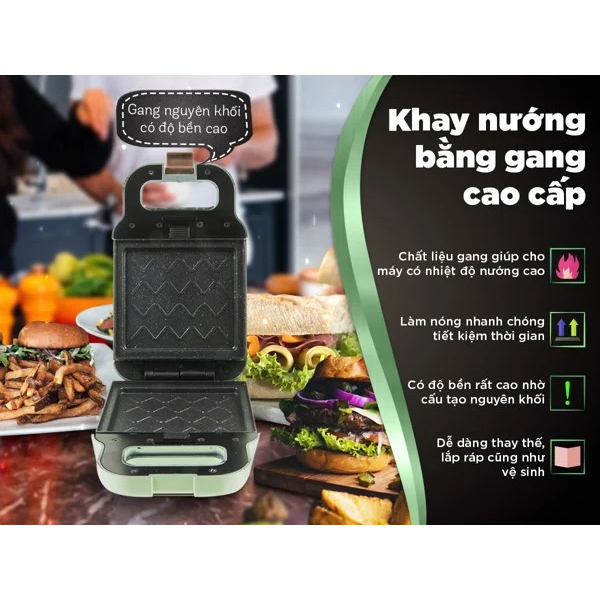 Máy Sandwich Đa Năng Perfect PF-833  - Hàng Chính Hãng