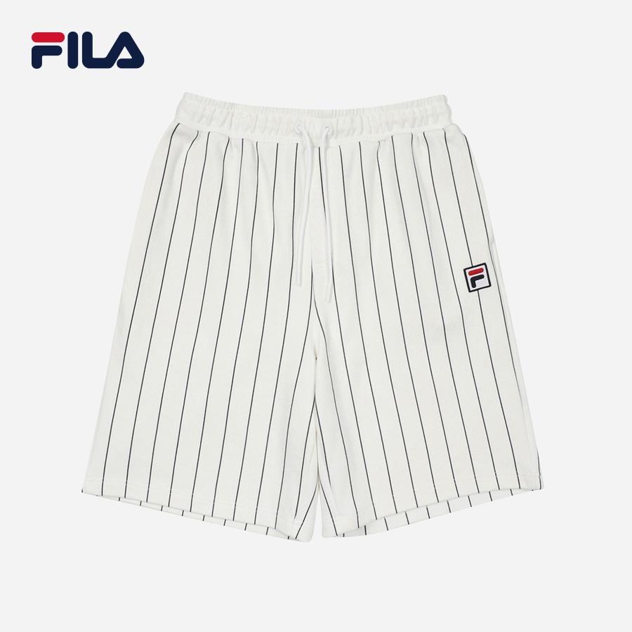 Quần ngắn thời trang unisex Fila White Line F Box - FS2TRF2311X-BOW