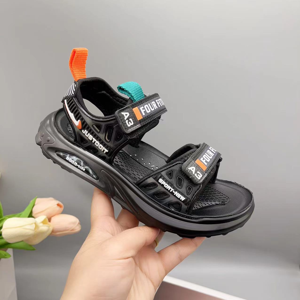 Giày Sandal quai hậu cho bé, giày thể thao siêu nhẹ, êm nhẹ chống trơn  – GSD9136A