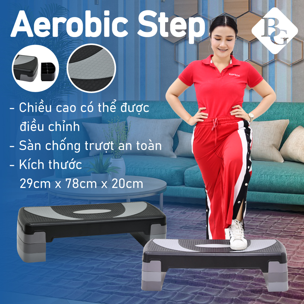 BG Bục dậm nhảy tập aerobic step size 78cm giảm cân toàn thân hiệu quả  mới 2020 (hàng nhập khẩu)