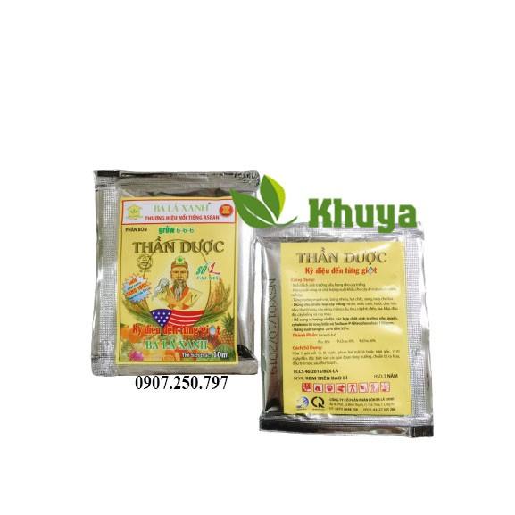 Phân bón đậm đặc Thần dược Grow 6-6-6 gói 10ml