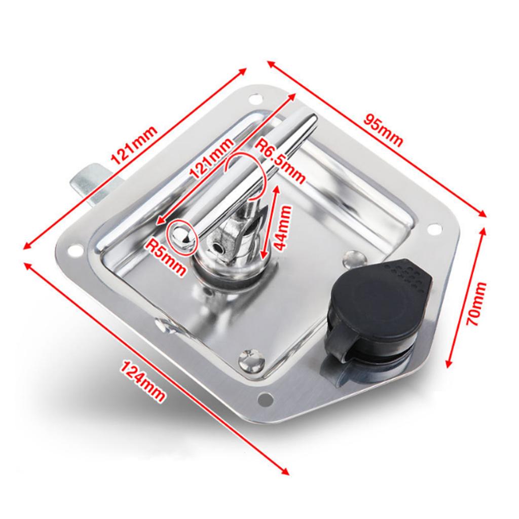 316 Stainless Steel Flush Pull Locker Latch Lift Handle Boat Hardware