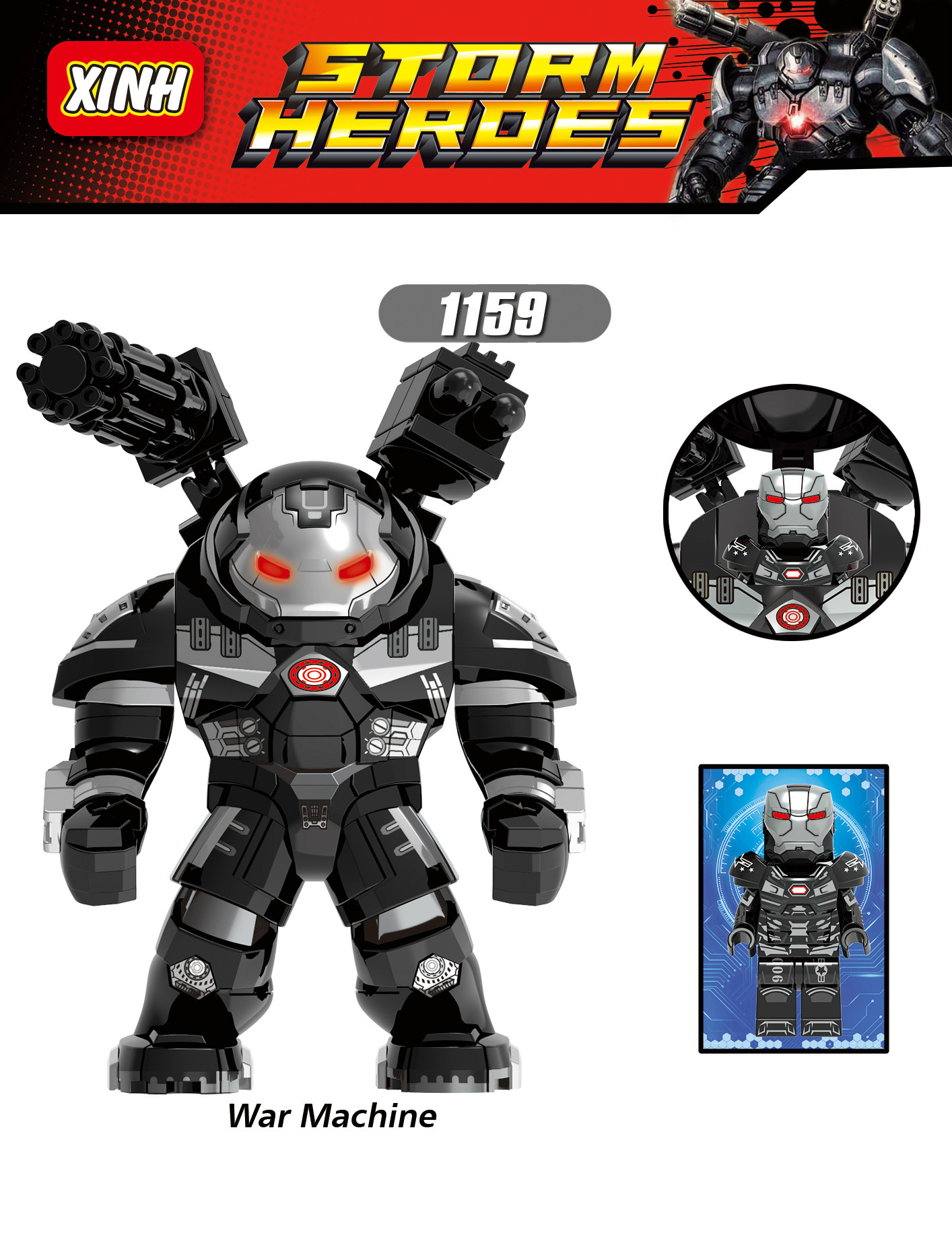 Bigfig Mô Hình Marvel Hulkbuster War Machine Kèm Mini X1159 Mẫu Mới Ra Siêu Đẹp