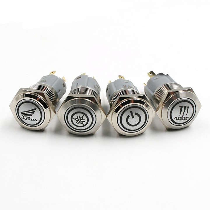 Công tắc nguồn phụ gắn xe máy có đèn led 12V - mẫu ngẫu nhiên