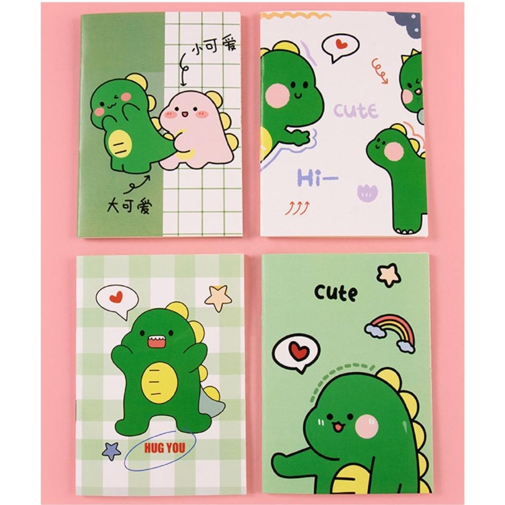 Sổ Tay Ghi Chú Giấy Kẻ Ly Tiện Lợi Bìa Dễ Thương Giá Rẻ Kích Thước 12x8cm 32 Trang Bỏ Túi Dễ Dàng