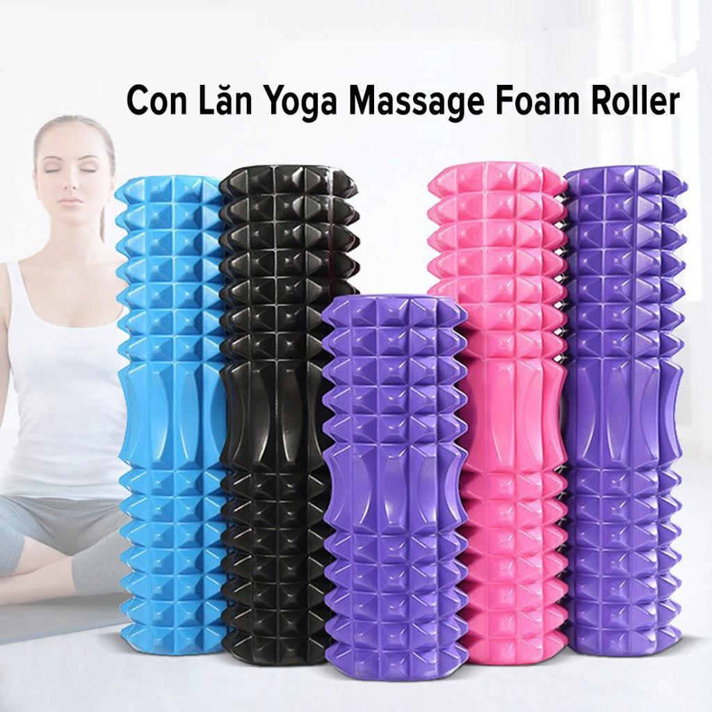 Con Lăn Yoga dododios Massage Giãn Cơ Foarm Roller Cao Cấp - Màu Tím