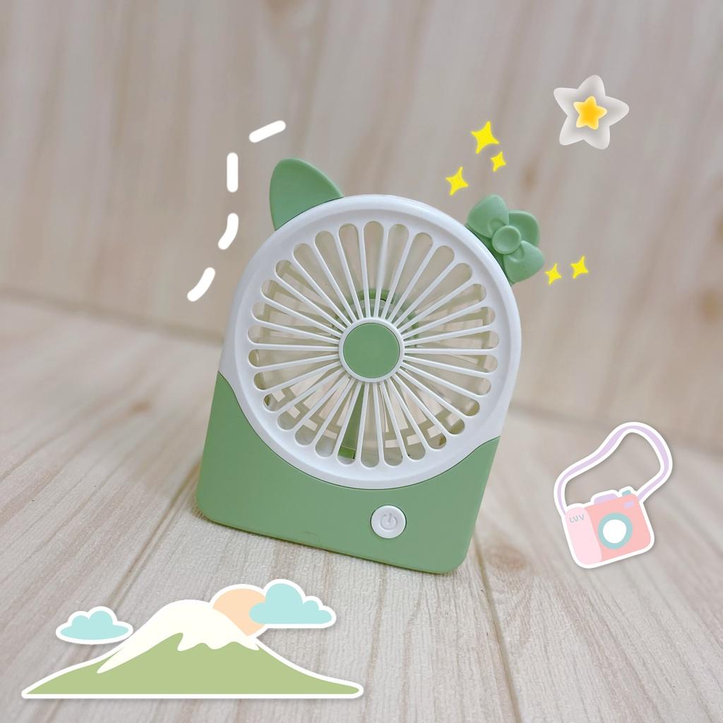 Quạt No.10017 mini cầm tay để bàn 2 tốc độ gió có đèn pin chiếu sáng