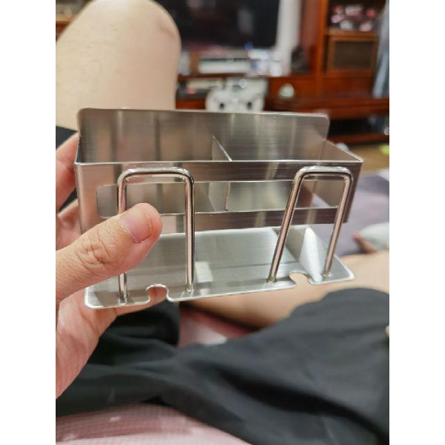 Giá INOX dán để bàn chải và cốc HÀNG ĐẸP