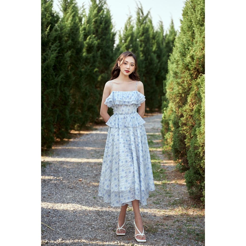 TIELA Đầm váy hoa bèo ngực - Elly Dress