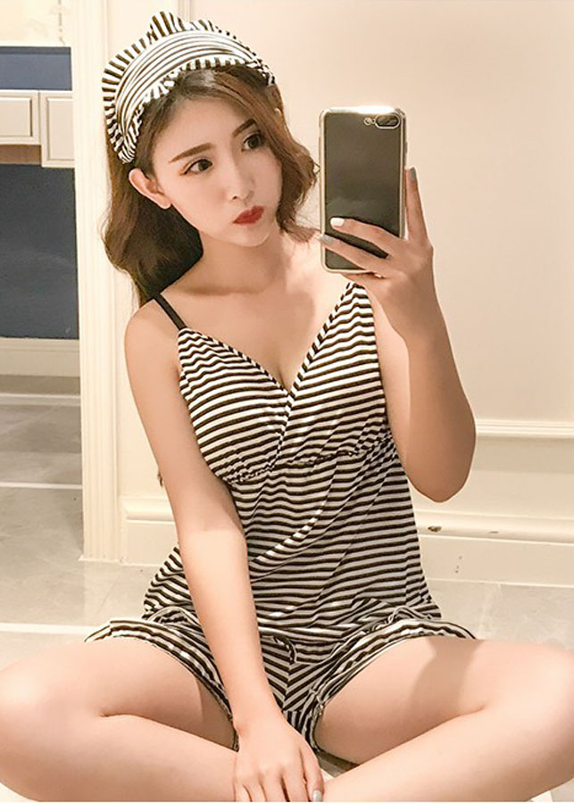 Bộ đồ ngũ nữ tươi mát có mút nâng ngực - DN4251