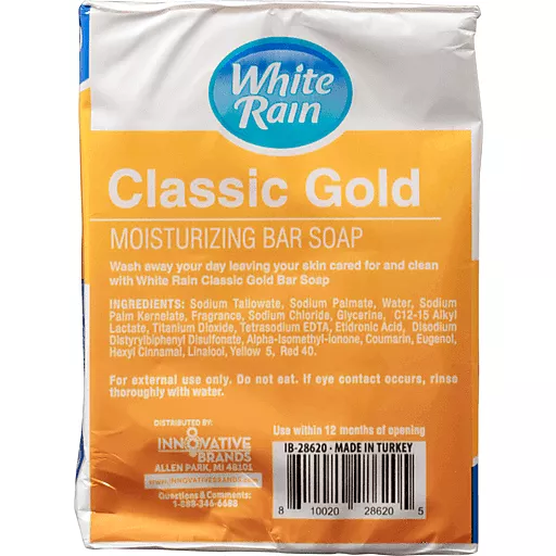 Xà bông cục White Rain Moisturizing Classic Gold loại 115g x 2 cục - USA